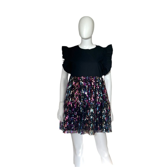 PEACH LOVE CALIFORNIA confetti party dress S M L - Picture 5 of 9